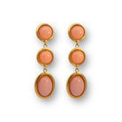 Pendientes Cabujón Rosa Palo - Piedra de Toque
