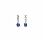 Pendientes Cascada Azul Plata - Piedra de Toque
