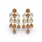 Pendientes Chandelier Champagne - Piedra de Toque