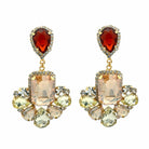 Pendientes Chandelier Tonos de Topacio - Piedra de Toque