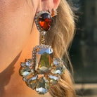 Pendientes Chandelier Tonos de Topacio - Piedra de Toque