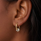 Pendientes de Aro Samira Oro y Plata - Piedra de Toque