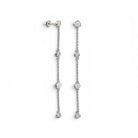Pendientes de Cadena con Circonitas Plata - Piedra de Toque