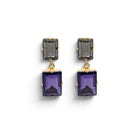 Pendientes Diamante Negro y Tanzanita - Piedra de Toque