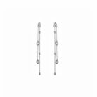Pendientes Doble Cadena Plata - Piedra de Toque