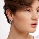 Pendientes Dobles Super Rosie Plata - Piedra de Toque