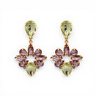 Pendientes Flor Amatista y Jonquil - Piedra de Toque
