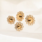 Pendientes Flor de Cristal Pequeño - Piedra de Toque