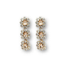 Pendientes Flor Rose con Cristales - Piedra de Toque