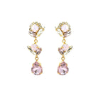 Pendientes Flores Rosadas - Piedra de Toque