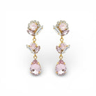 Pendientes Flores Rosadas - Piedra de Toque