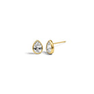 Pendientes Gota Bisel Oro - Piedra de Toque