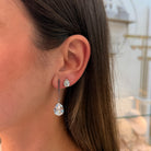 Pendientes Gota Bisel Plata - Piedra de Toque