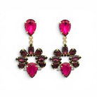 Pendientes Gota Coronada Rosa - Piedra de Toque