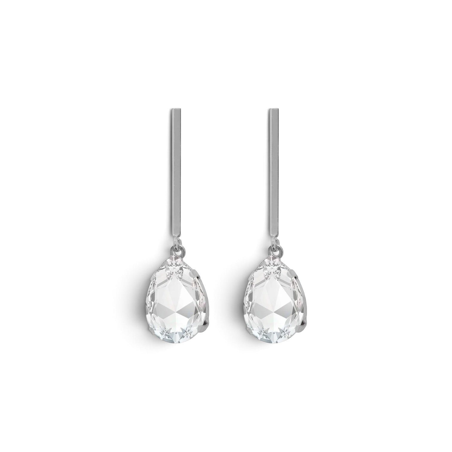 Pendientes Gota Plata - Piedra de Toque