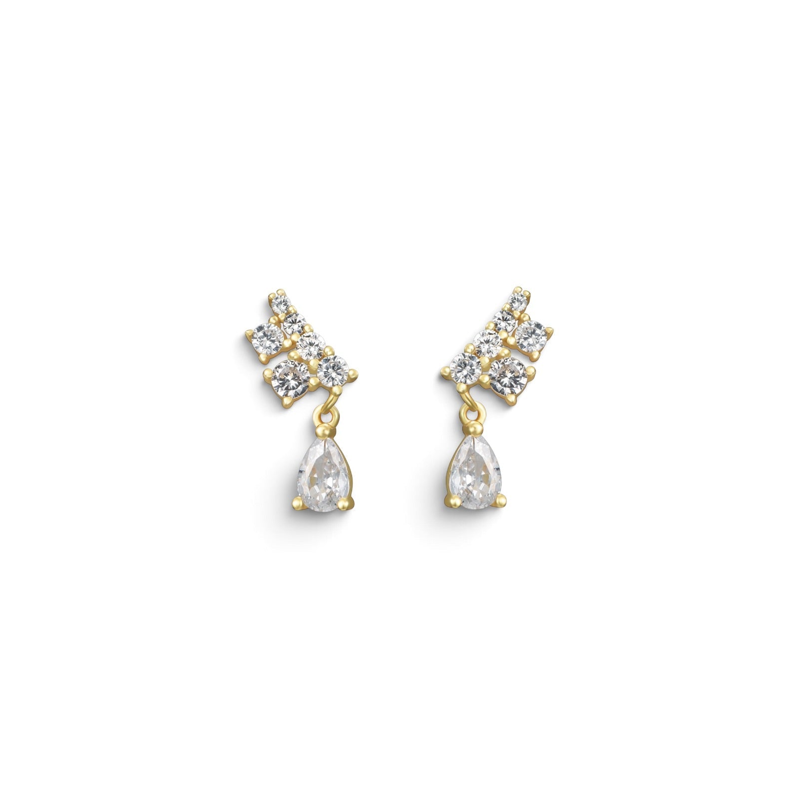 Pendientes Gota Solitaria - Piedra de Toque