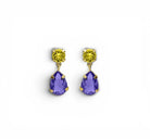 Pendientes Gota Tanzanita y Jonquil - Piedra de Toque