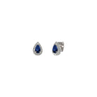 Pendientes Gota Zafiro Plata - Piedra de Toque