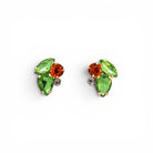Pendientes Hoja Peridot y Naranja - Piedra de Toque