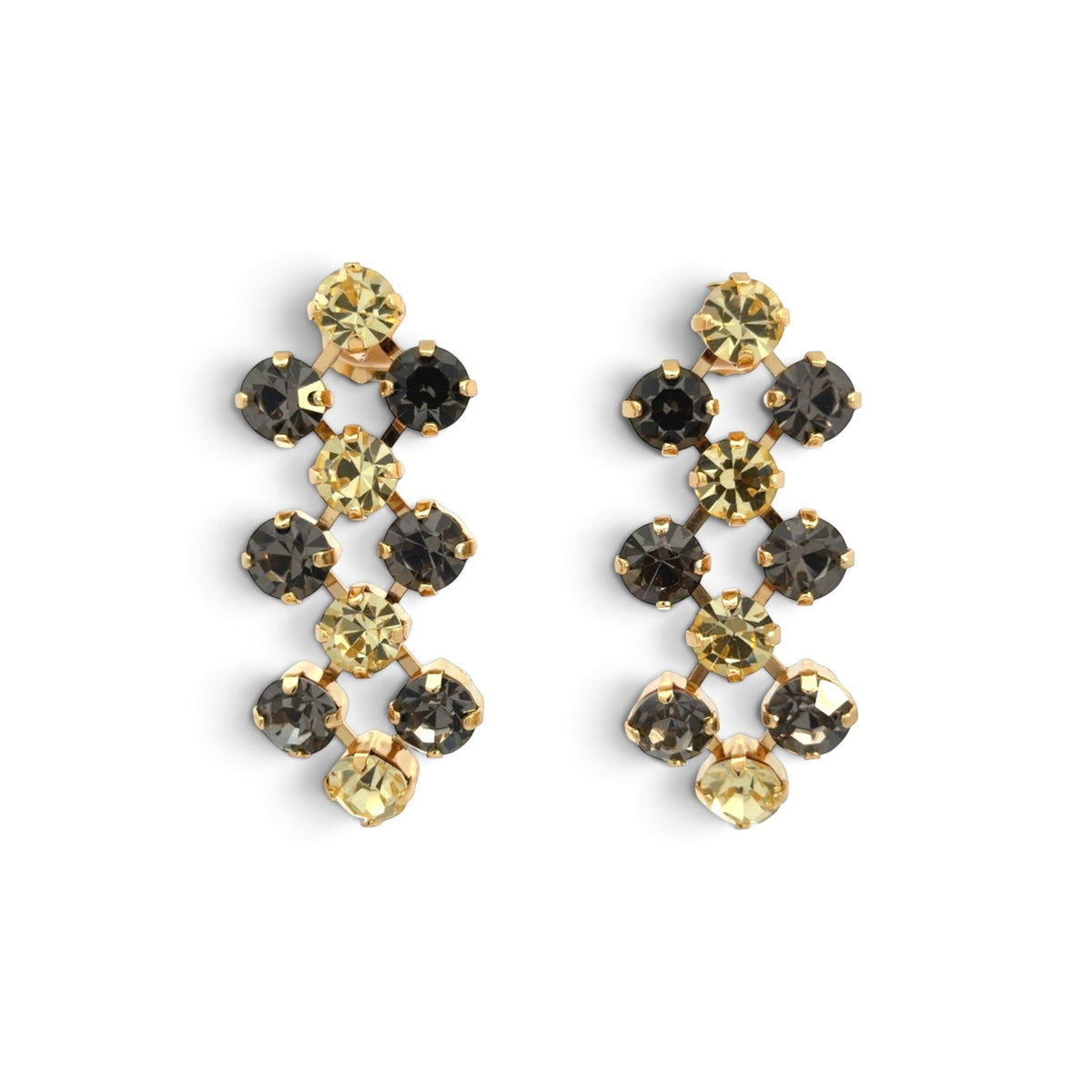 Pendientes Jonquil y Diamante Negro - Piedra de Toque