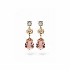 Pendientes Lágrima Rosa Cristal - Piedra de Toque