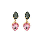 Pendientes Lágrimas Diamante Negro y Rosa Palo - Piedra de Toque