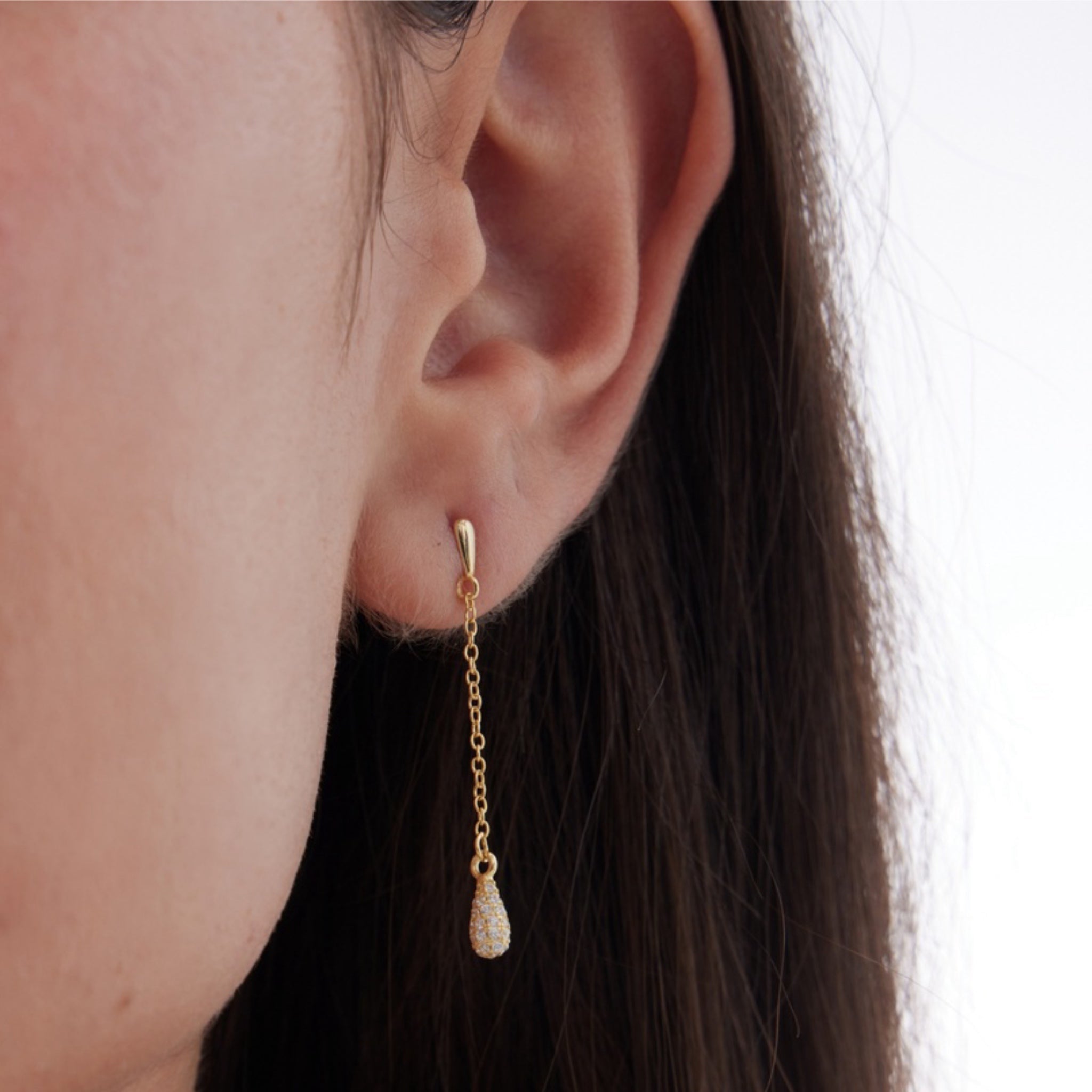 Pendientes Largos Gota Lux - Piedra de Toque