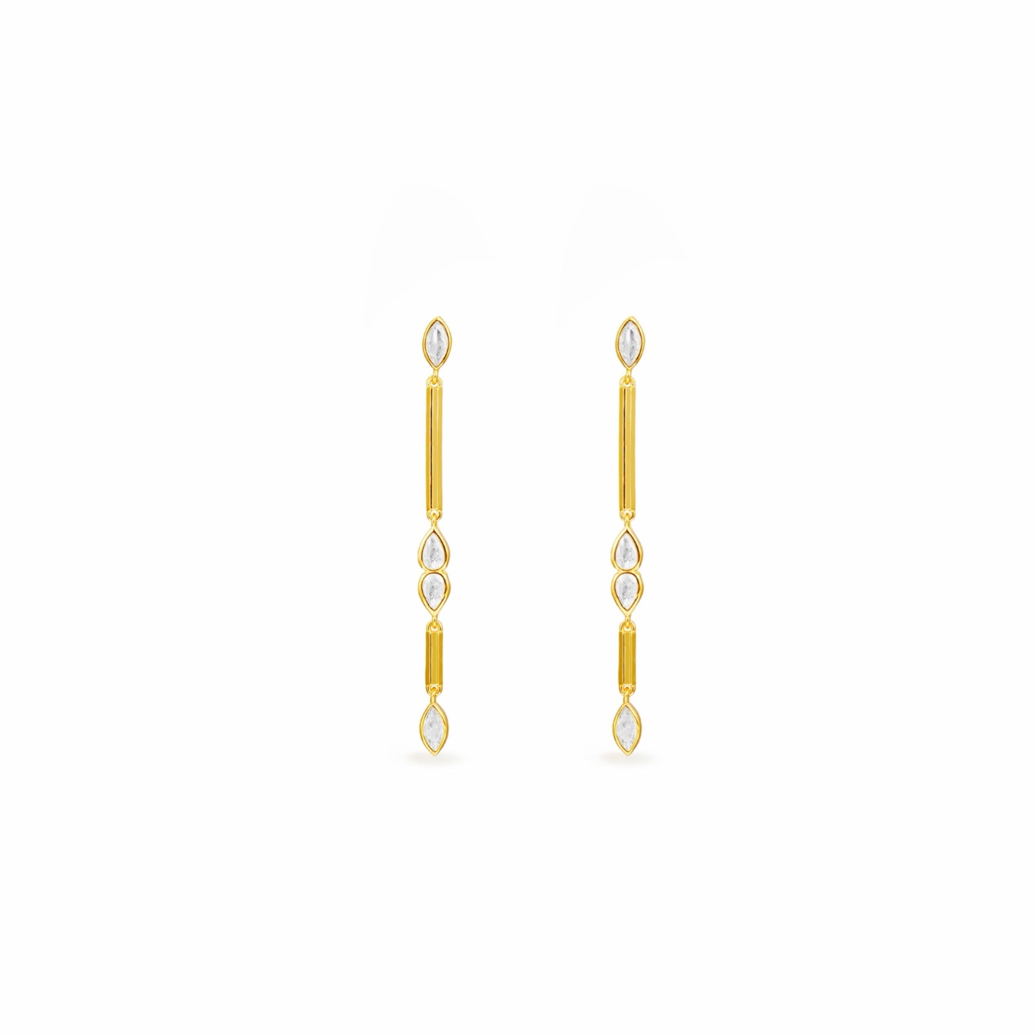 Pendientes Largos Marquesa - Piedra de Toque
