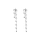 Pendientes Lluvia Doble Plata - Piedra de Toque