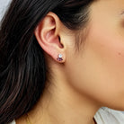 Pendientes Marquise Rosa Viejo - Piedra de Toque