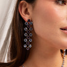 Pendientes Olivo y Diamante Negro - Piedra de Toque