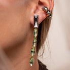 Pendientes Rose y Marquise Oliva - Piedra de Toque