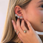 Pendientes Trepadores Gotas Violeta - Piedra de Toque