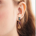 Pendientes Tres Cristales Multicolor - Piedra de Toque