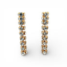 Pendientes Tridimensional Oro - Piedra de Toque
