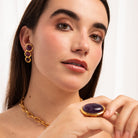 Pendientes Trío de Ágatas Rojas - Piedra de Toque