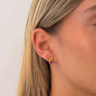 Pendientes Tu y Yo Verde y Rosa - Piedra de Toque