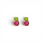 Pendientes Tu y Yo Verde y Rosa - Piedra de Toque