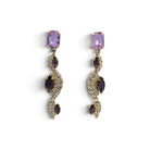 Pendientes Twist Violeta y Velvet - Piedra de Toque