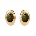 Pendientes Vintage Ovalados Oliva - Piedra de Toque