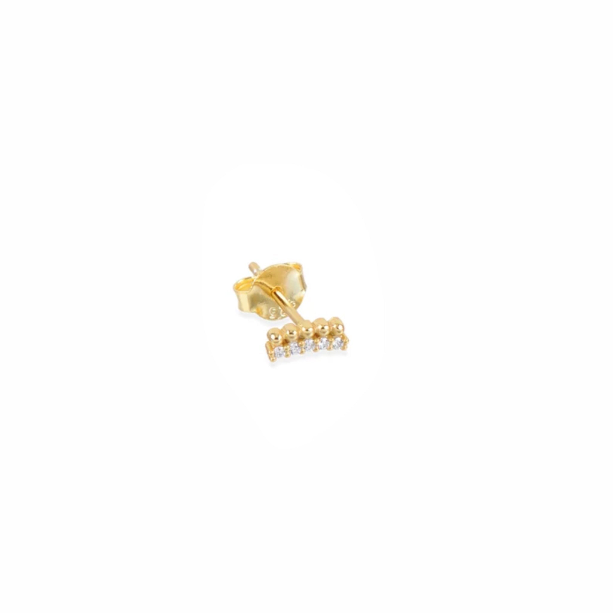 Piercing Barrita de Oro y Circonitas - Piedra de Toque