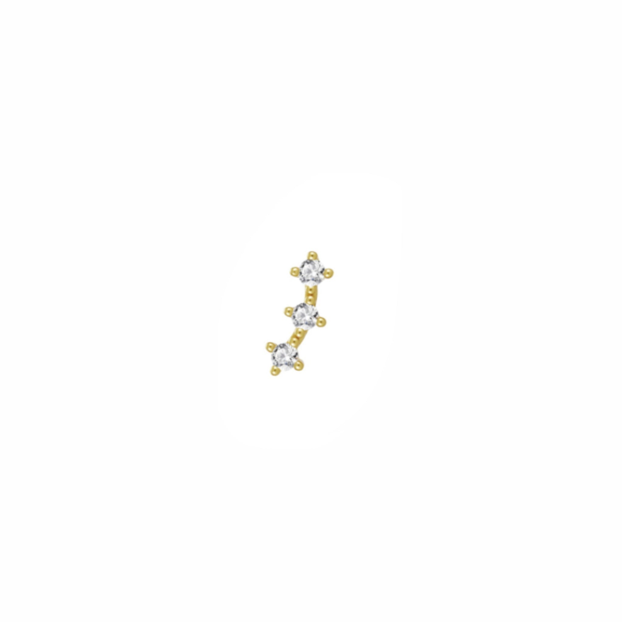 Piercing Constelación Tres Circonitas - Piedra de Toque