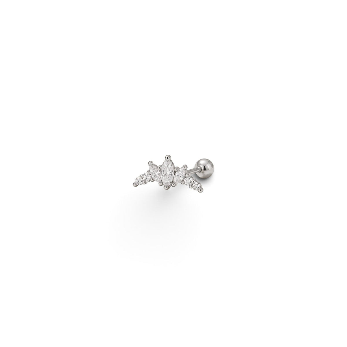 Piercing Couronne Plata (bolita) - Piedra de Toque