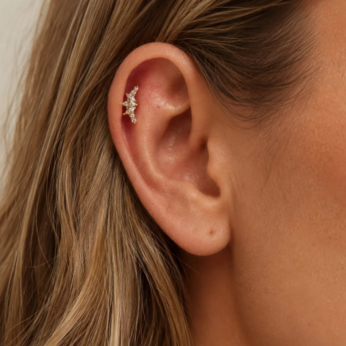 Piercing Couronne Plata (bolita) - Piedra de Toque