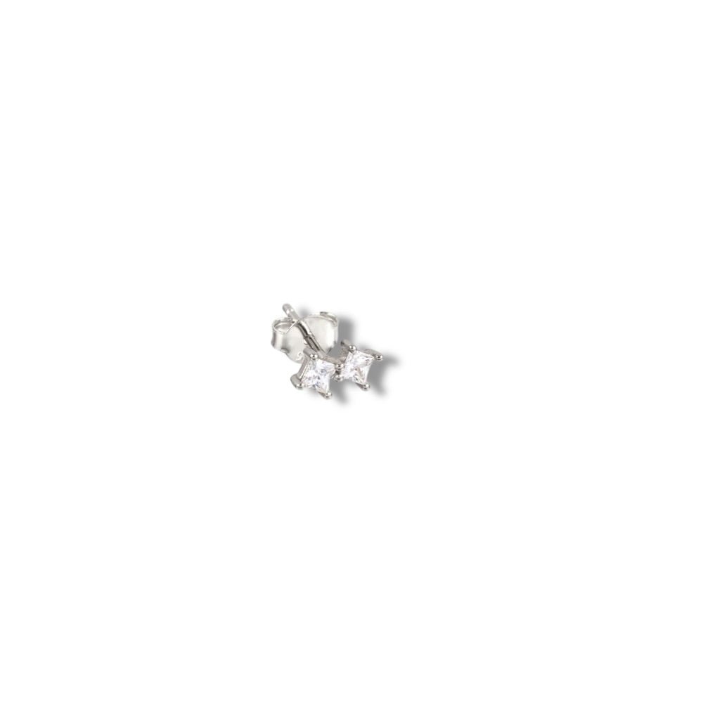 Piercing Doble Rombo Plata - Piedra de Toque