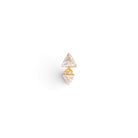Piercing Floating Pyramid Oro - Piedra de Toque