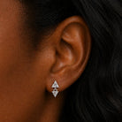 Piercing Floating Pyramid Plata (bolita) - Piedra de Toque