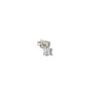 Piercing Flor Mini Pavé Plata - Piedra de Toque