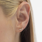 Piercing Lineal Circonitas Oro - Piedra de Toque