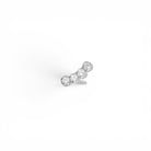 Piercing Lineal Circonitas Plata - Piedra de Toque